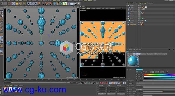 C4D动力学动画教程 Skillshare – Creating a Simple Animation in Cinema 4D Using Dynamics的图片1