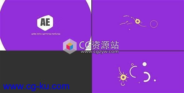 AE模板-彩色几何形状MG图形logo动画 Shape Logo Reveal的图片1