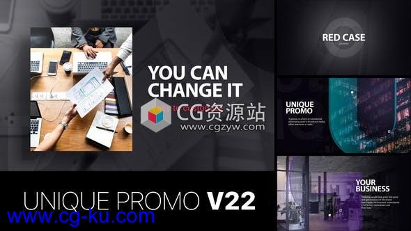 AE模板-优雅时尚公司介绍宣传片头Unique Promo v22 | Corporate Presentation的图片1