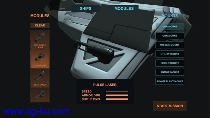 Unity太空游戏作战套件 Space Combat Kit v1.21的图片5