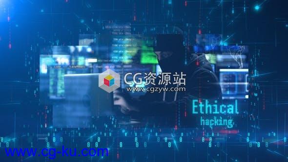 AE模板-科技感网络黑客片头 Ethical Hacking的图片1