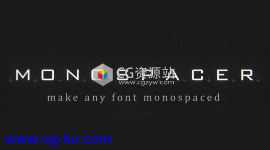 变化文字等间距AE脚本 Aescripts Monospacer v1.1.3 + 使用教程的图片1