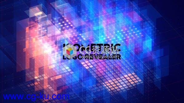 AE模板-三维抽象科技感等距Logo动画 Isometric Logo Revealer 2的图片1