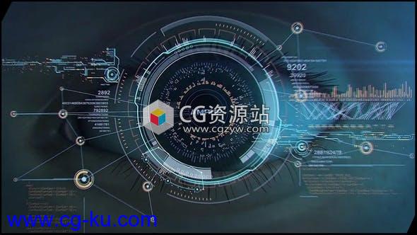 AE模板-高科技标志眼睛Logo动画 High Tech Logo V04 Eye的图片1