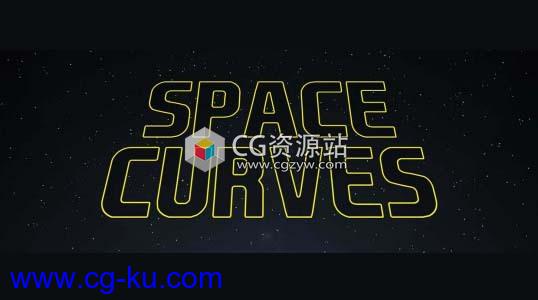 三维空间曲线路径动画AE脚本 Aescripts Space Curves v1.0的图片1