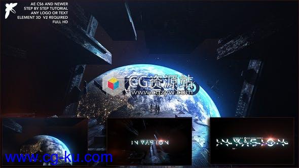 AE模板-E3D三维地球空间标志logo动画片头Epic Space Logo的图片1