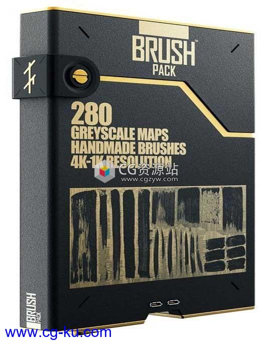 280组水墨笔刷预设包TFM– Brush Pack for Cinema 4D的图片1