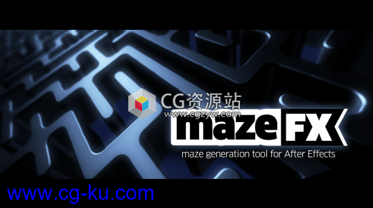 AE迷宫线路图制作脚本 Aescripts mazeFX v1.1的图片1