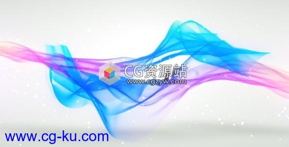 AE模板-优雅时尚多彩粒子流动logo动画Flowing Stylish Logo Reveal II的图片1