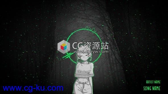 AE模板-音频可视化音乐波形节奏跳动动画Animated Audio Spectrum Music Visualizer的图片1