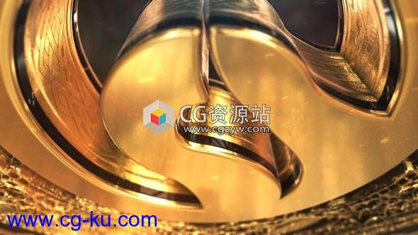 AE模板-大气E3D金属质感标志logo动画 Gold Element Logo的图片1