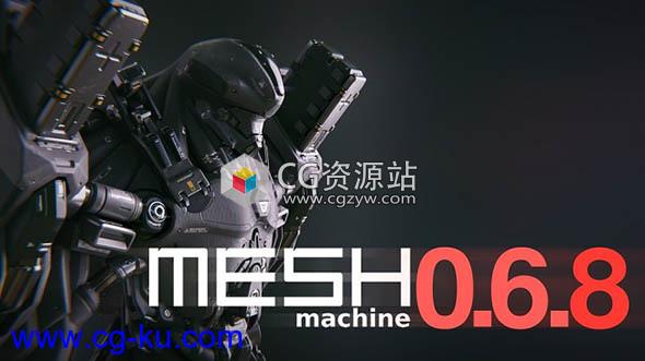 Blender倒角圆角插件破解版 MESHmachine 0.6 & 0.6.9 for Blender 2.79 & 2.80的图片1