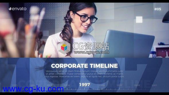 AE模板-简洁企业公司业务公司时间表演示 Corporate Timeline Presentation的图片1