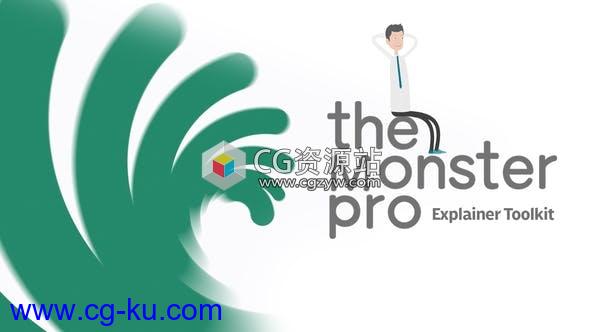 AE模板-卡通人物解说动画MG片头 The Monster Pro Explainer Toolkit的图片1