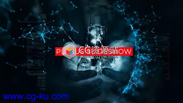 AE模板-科技感Plexus粒子标题互联网5G时代企业宣传 Technology Plexus Slideshow的图片1