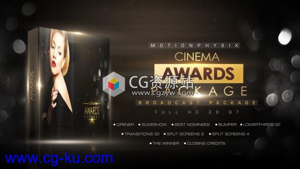 AE模板-大气梦幻粒子奥斯卡奖奖评选活动颁奖典礼晚会包装 Cinema Awards Package的图片1