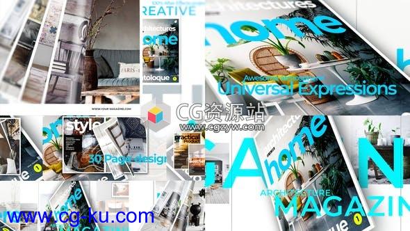 AE模板-杂志促销翻书介绍宣传片头 Magazine Promo的图片1