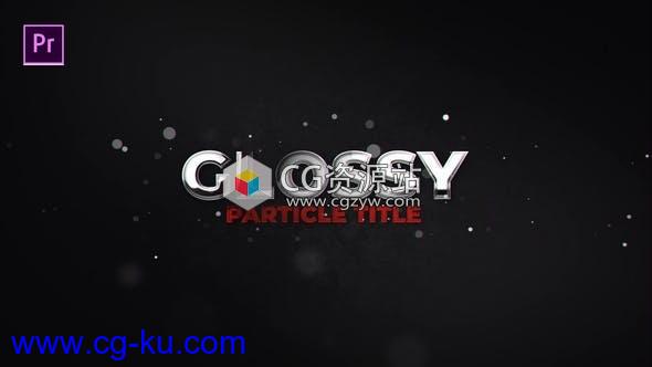 PR预设-优雅粒子光泽文字标题动画 Glossy Particle Title的图片1