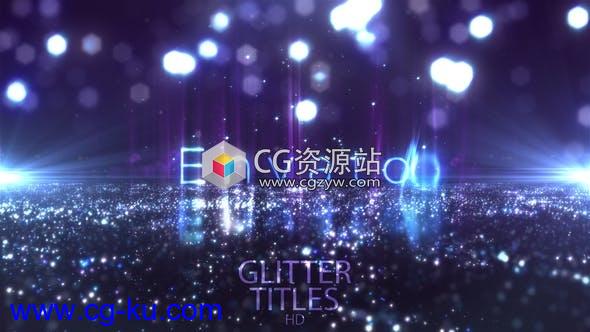 AE模板-闪光时尚文字标题闪烁粒子宣传片头 Glitter Fashion Titles的图片1