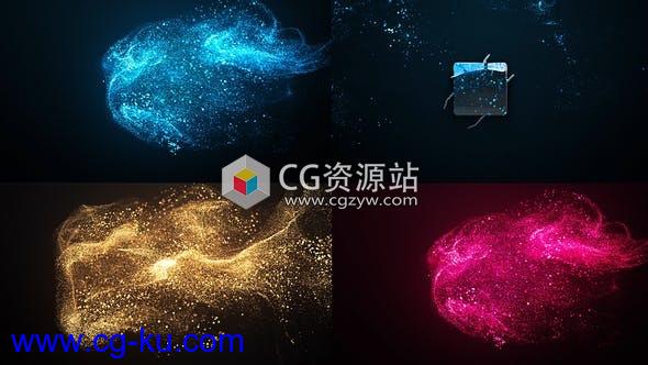 AE模板-三维优雅动态漂亮彩色流光粒子logo动画Elegant Particle Logo的图片1