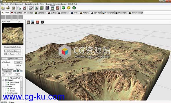 真实三维地形生成软件 World Machine Pro 3 Build 3026 Win破解版的图片1