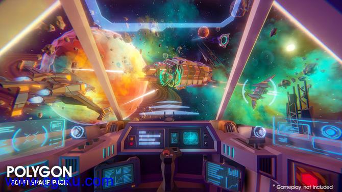 Unity多边形风格科幻太空包POLYGON – Sci-Fi Space Pack v1.02的图片1