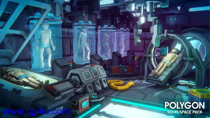 Unity多边形风格科幻太空包POLYGON – Sci-Fi Space Pack v1.02的图片2