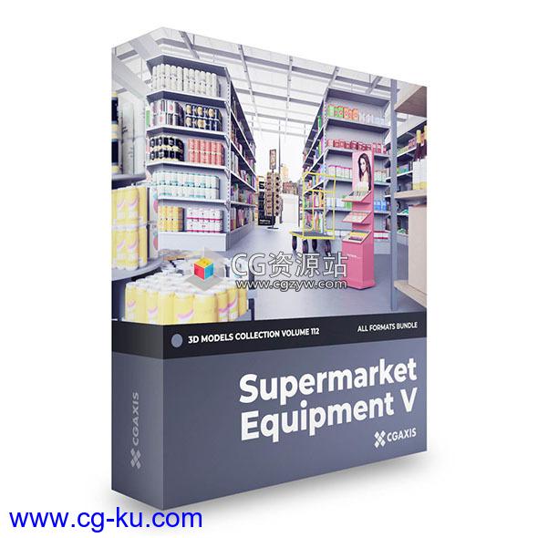 40个商场超市货架3D模型系列CGAxis第112卷的图片2