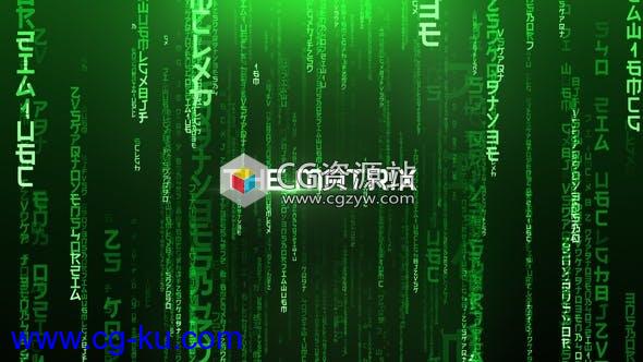 AE模板-黑客帝国网络代码矩阵文字片头 The Matrix – Cinematic Titles的图片1