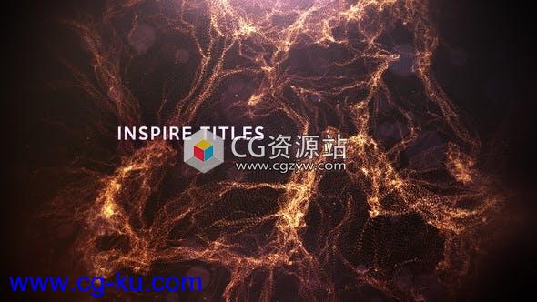 AE模板-电影史诗粒子流动背景文字宣传片头 Inspire Titles的图片1