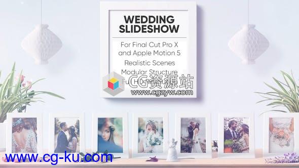 FCPX插件-婚礼幻灯片照片相册片头 Wedding Slideshow的图片1