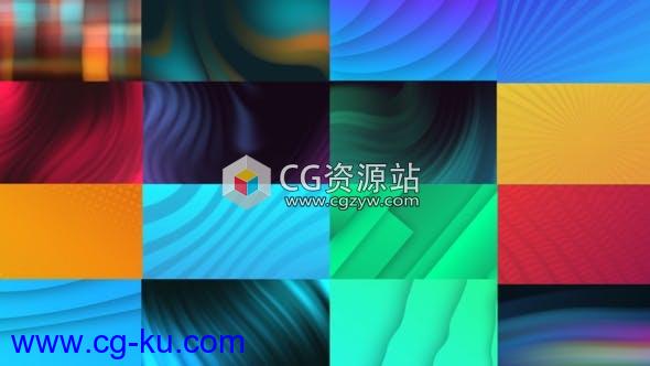 AE模板-18种时尚循环背景动画 Trendy Animated Backgrounds的图片1