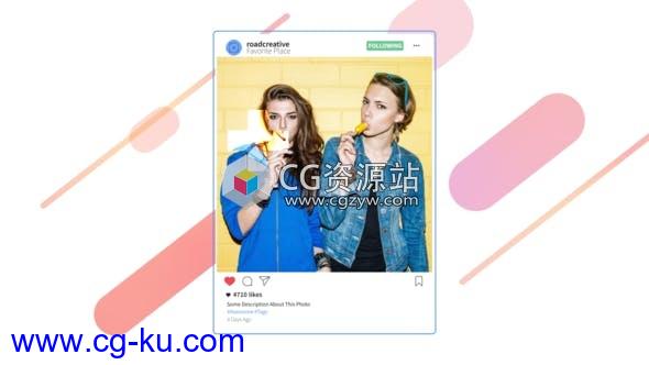 AE模板-时尚INS视频故障风格美容服饰宣传片头SWAG Promo for Instagram的图片1