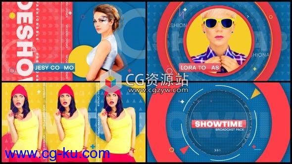 AE模板-时尚音乐饰装表演秀电视广播包装片头Showtime的图片1