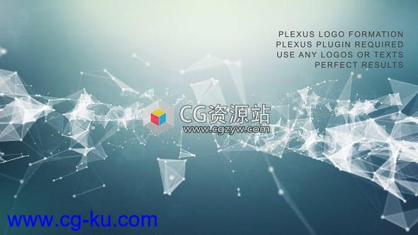 AE模板-Plexus粒子点线汇聚文字Logo动画 Plexus Logo Formation的图片1