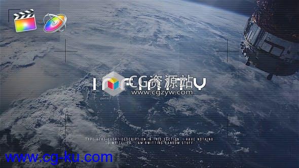 FCPX模板-科技感信号故障视频图片展示片头 Infinity的图片1