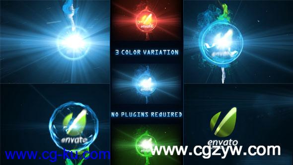 AE模板-粒子Logo文字展示 VideoHive Energy Sphere Logo Reveal的图片1