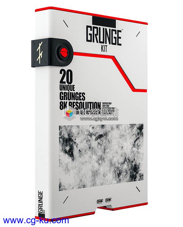 50张污迹2K贴图材质 TFM – Grunge Pack的图片1