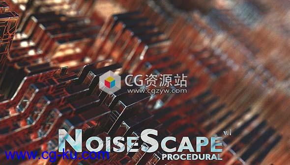 C4D预设-噪波置换效果动画TFMStyle – NoiseScape v.1(含教程)的图片1