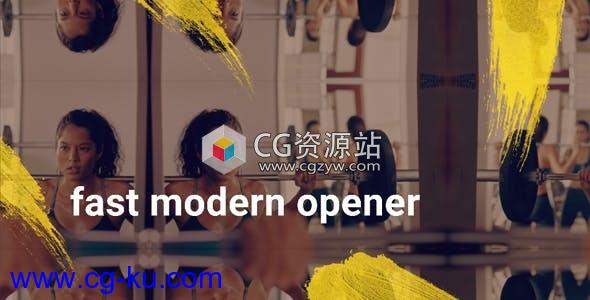 AE模板-现代快速故障视频开场Fast Modern Opener的图片1