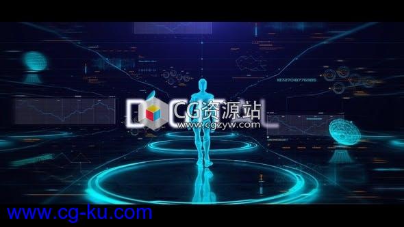 AE模板-未来高科技HUD机器人机械开启科幻电影宣传片头İnterview With Science Opener的图片1