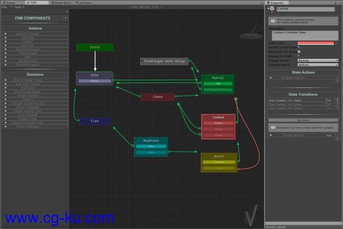 Unity人工智能AI系统FSM AI Template v1.0的图片4