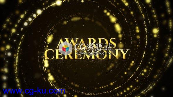 AE模板-奥斯卡派对才艺表演婚礼粒子背景颁奖典礼文字片头 Awards Show Opener的图片1