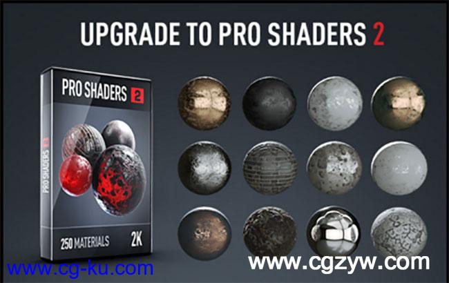 AE插件-E3D V2材质包Video Copilot – Pro Shaders 2 For Element 3D V2 (WinMac)的图片1