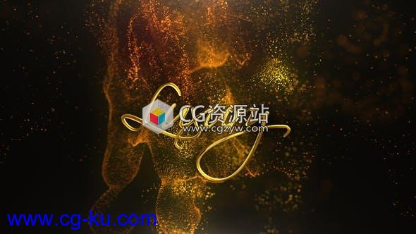 AE模板-明亮粒子流动logo动画Bright Particles Flow Logo Reveal的图片1