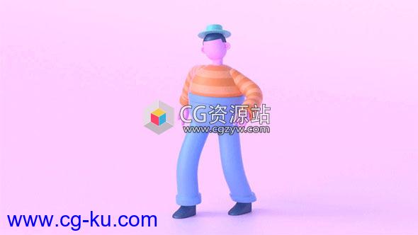 使用CMotion一键步行循环角色走路动画C4D教程+中英双语字幕的图片1