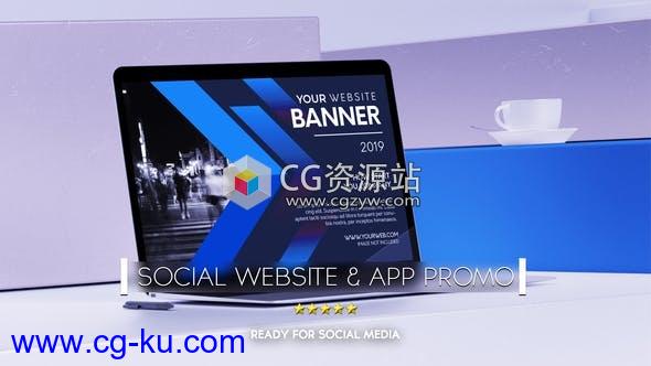 AE模板-社交网络APP应用程序宣传介绍视频展示 Social Website Promo & App Promo的图片1