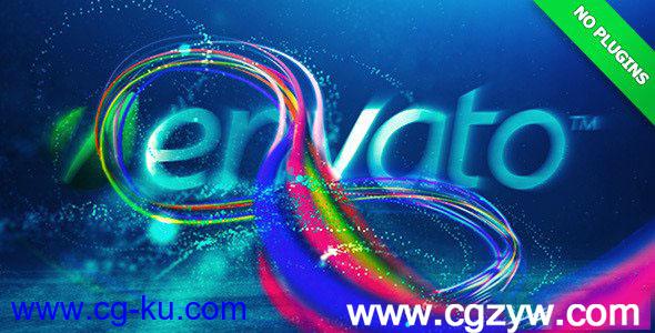 AE模板-水底多彩粒子Logo展示 VideoHive Underwater Logo Reveal的图片1