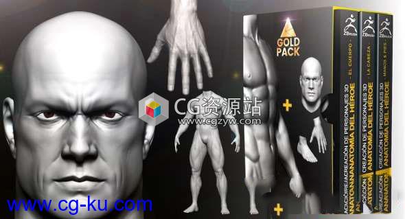 ZBrush三维人物角色模型雕刻建模教程 CG Makers – 3D Character Creation – Gold Pack的图片1