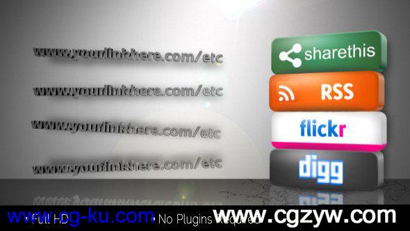 AE模板-社交网络宣传展示 VideoHive Get Social的图片1